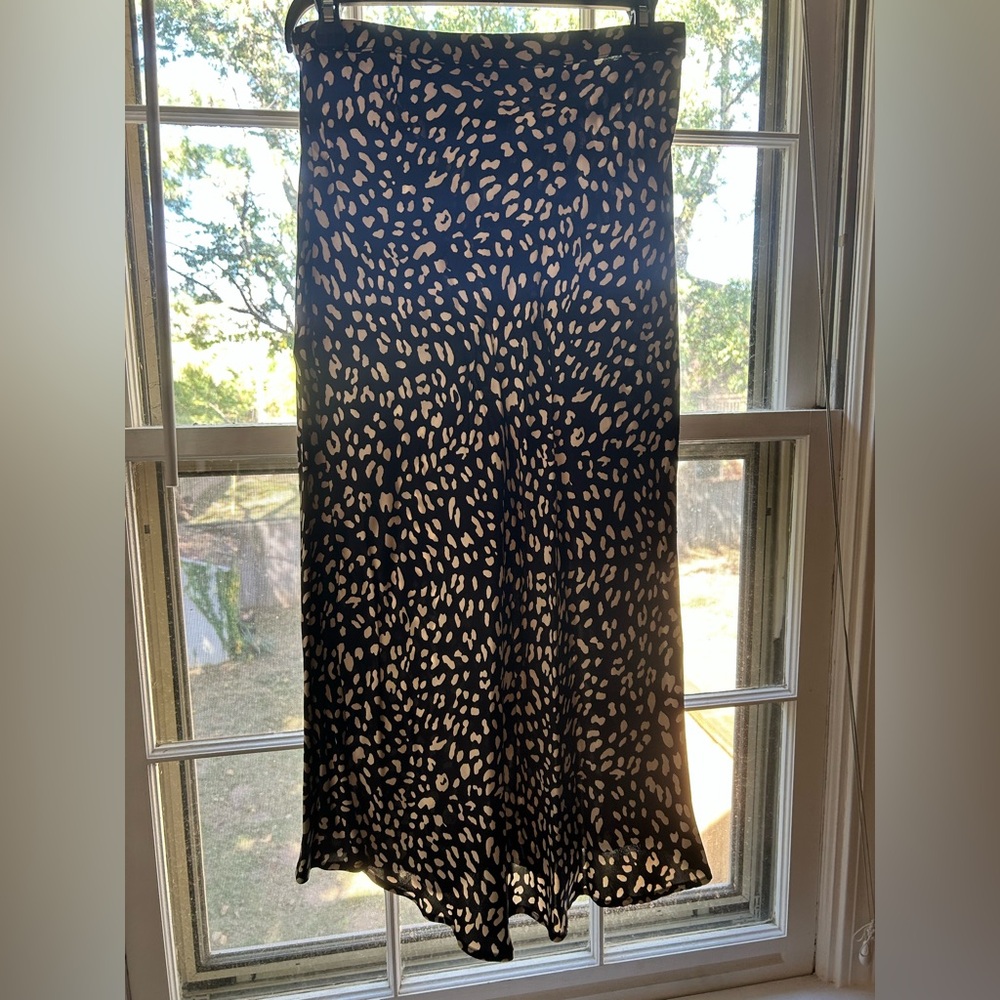Satin Midi Skirt